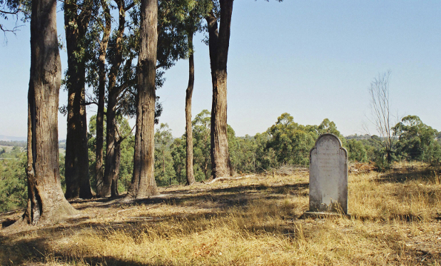 Shady Creek cemetery in 2009