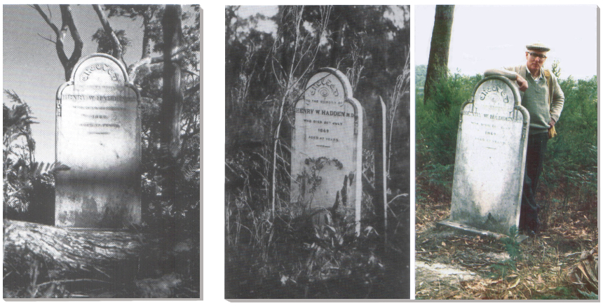 Published photos of Hadden's gravesite